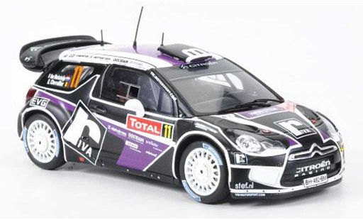 DS Automobiles DS3 WRC 2012 1/43 Spark No.11 P.Van Merksteijn/E.Chevaillier Rally Monte Carlo coche miniatura