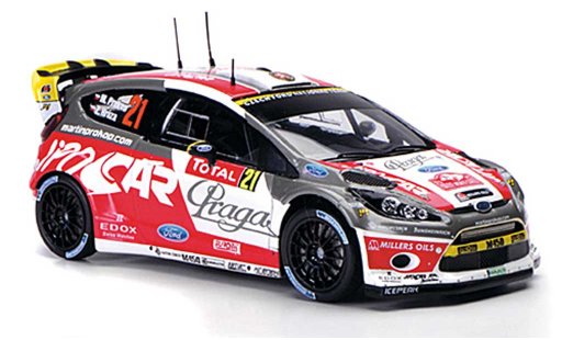 Ford Fiesta WRC 1/43 Spark No.21 Praga/Jipo Cars Rally Monte Carlo 2012 coche miniatura