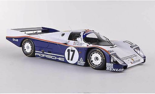 Porsche 962 1987 1/18 Spark No.17 D.Bell/A.Holbert/H.pieza 24h Le Mans coche miniatura