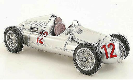 Auto Union Typ D course 1/18 CMC No.12 H.P.Muller GP Frankreich 1939 coche miniatura