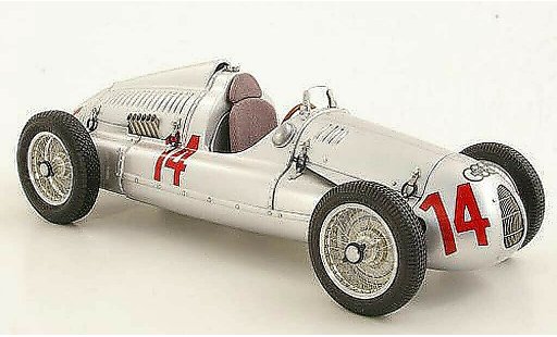 Auto Union Typ D course 1/18 CMC No.14 G. Schorsch Meier GP Frankreich 1939 coche miniatura