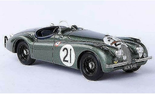 Jaguar XK 120 1/43 Spark No.21 R.Lawrie / I.Waller 24h Le Mans 1951 coche miniatura