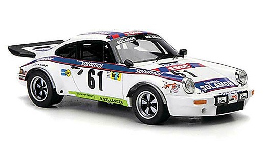 Porsche 911 Base 1/43 Spark No.61Solamor 24h Le Mans 1977 coche miniatura