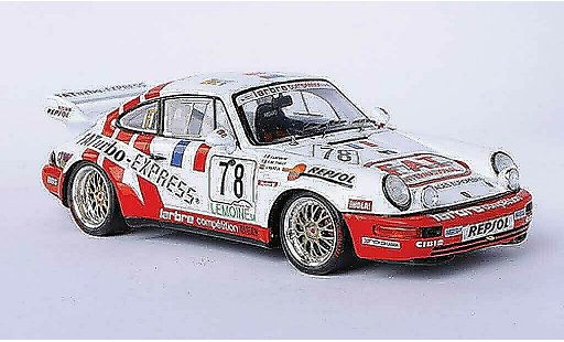 Porsche 911 Carrera 1/43 Spark 964 R No.78 F.A.T. J.Leconte / P.de Thoisy / J.Pareja 24h Le Mans 1 coche miniatura