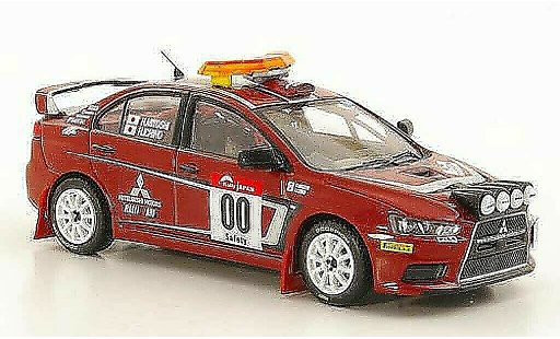 Mitsubishi Lancer Evolution X 1/43 IXO No.00 H.Miyoshi / H.Ichino Safety Car Rally Japan 2007 coche miniatura