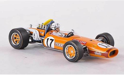 Brabham T20 course 1/43 Spark No.17 Team Gunston GP Sudafrika 1968 J.Love coche miniatura
