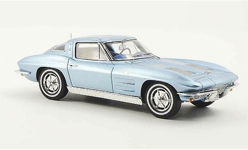 Chevrolet Corvette Stingray 1/43 Spark C2 Sting Ray Split Window Coupe azul 1963 coche miniatura