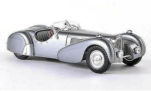 Bugatti 57 S 1/43 Spark Roadster gris 1937 coche miniatura