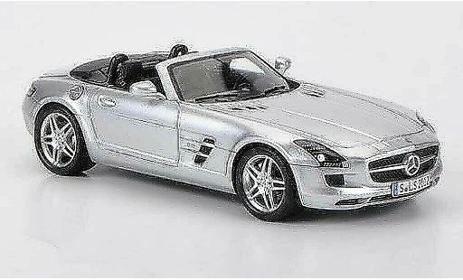 Mercedes SLS Roadster 1/43 Spark AMG gris coche miniatura