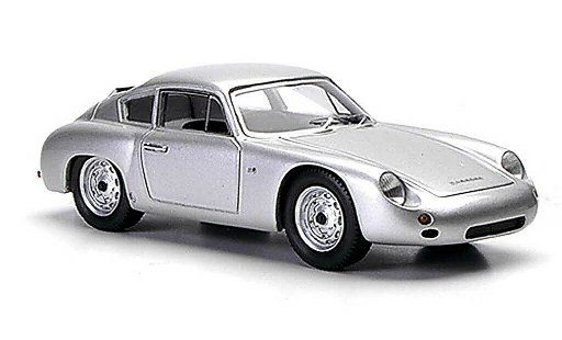 Porsche 356 1960 1/43 Spark B 1600 GTL Coupe Abarth gris coche miniatura