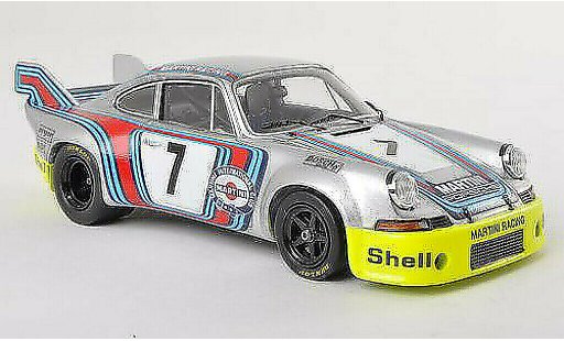 Porsche 911 RSR 1/43 Spark 2.8 Long Tail No.7 Martini Racing Zeltweg 1973 G.van Lennep/H.Muller coche miniatura