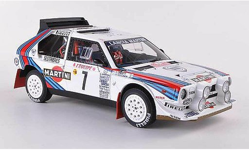 Lancia Delta S4 1/18 Autoart No.7 Martini Rally Monte Carlo 1986 coche miniatura