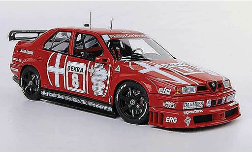 Alfa Romeo 155 2.5 v6 1/18 Autoart TI No.8 Alfa Corse N.Larini DTM Zolder 1993 coche miniatura