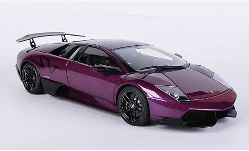 Lamborghini Murcielago LP670 1/18 Autoart SV lila coche miniatura