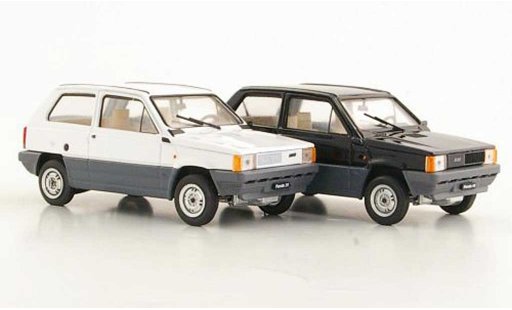 Fiat Panda Coffret 1/43 Brumm 2er-Set: 30 blanco y 45 negro 1980 coche miniatura