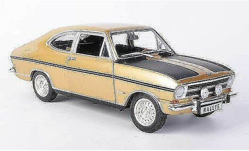Opel Kadett B B 1/18 Revell Rally 1900 gold/matenegro coche miniatura