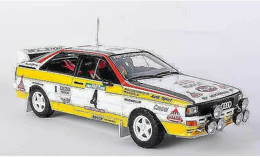 Audi Quattro a2 1/18 Sun Star No.4 HB W.Rohrl / C.Geistdorfer Rally Portugal 1984 coche miniatura