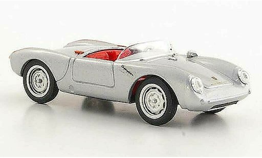 Porsche 550 1954 1/43 Brumm gris /rojo Strassenversion coche miniatura