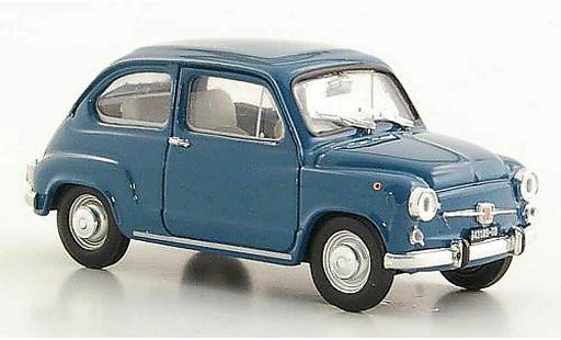 Fiat 600 D 1/43 Brumm azul ''Fanaloni'' 1965 coche miniatura