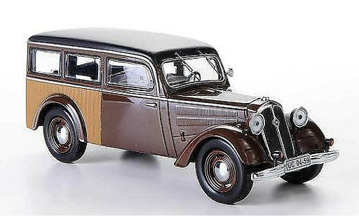 IFA F8 Kombi 1/43 IST Models Familiar marron/marron 1955 coche miniatura