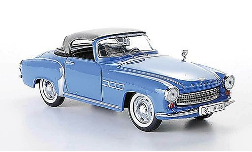 Wartburg 313 Base 1/43 IST Models 1 azul/gris 1957 coche miniatura