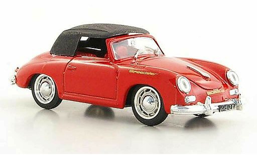 Porsche 356 1950 1/43 Brumm Speedster rojo cerradoes capota coche miniatura