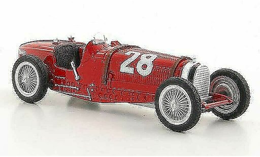 Bugatti Type 59 grand prix 1/18 Brumm No.28 T.Nuvolari GP Monaco 1934 coche miniatura