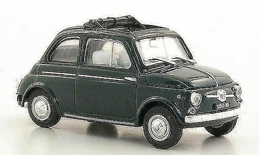Fiat 500 D 1/43 Brumm verde geoffnetes techo plegable 1960 coche miniatura
