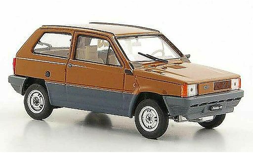 Fiat Panda 45 1/43 Brumm marron 1980 coche miniatura