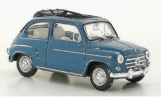 Fiat 600 D 1/43 Brumm azul 1960 coche miniatura