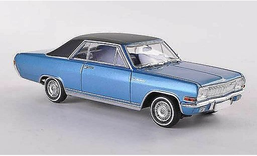 Opel Diplomat A Coupe 1/43 Minichamps A V8 azul/negro Sondermodell MCW 1965 coche miniatura