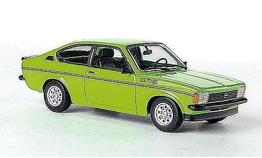 Opel Kadett C GT/E 1/43 Minichamps verde Sondermodell MCW 1978 coche miniatura