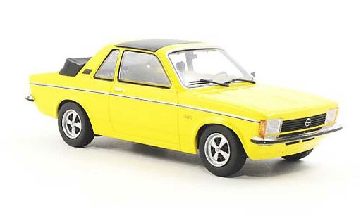 Opel Kadett C Aero 1/43 Minichamps amarillo Sondermodell MCW 1978 coche miniatura