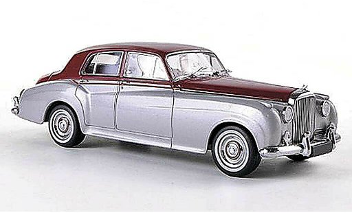 Bentley Continental berline 1/43 Minichamps S2 Standard Saloon gris/rojo RHD Sondermodell MCW 1960 coche miniatura