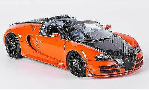 Bugatti Veyron Vitesse 1/43 Look Smart Grand Sport 16.4 naranja/carbon Autosalon Genf 2012 coche miniatura