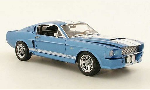 Shelby GT 500 1967 1/18 Shelby Collectibles Super Snake azul/blanco coche miniatura