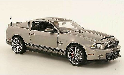 Shelby GT 500 2012 1/18 Shelby Collectibles Super Snake gris/matenegro coche miniatura