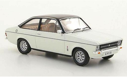 Ford Escort Ghia 1/43 Trofeu 1300 blanco/negro RHD coche miniatura