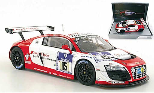Audi R8 lms 1/18 Spark No.15 Sport Haase / Hennerici / Stippler / Winkelhock ADAC 24h Nurburgring 2011 coche miniatura