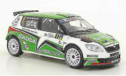Skoda Fabia S2000 1/43 Abrex (FL 2010) No.1 J.Hanninen / M.Markkula Rally Islas Canaria 2011 coche miniatura