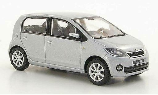 Skoda Citigo 5 portes 1/43 Abrex gris 5- 2012 coche miniatura