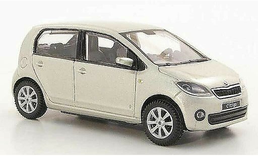 Skoda Citigo 5 portes 1/43 Abrex gris beige 5- 2012 coche miniatura
