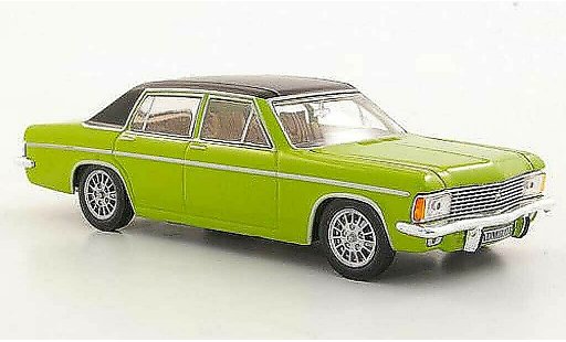 Opel Admiral B 1/43 Hachette verde/negro (ohne Magazin) 1969 coche miniatura