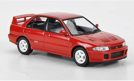 Mitsubishi Lancer Evolution II 1/43 HPI GSR rojo RHD 1994 coche miniatura