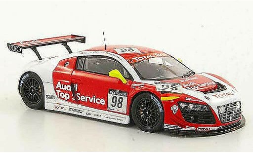 Audi R8 lms 1/43 Spark No.98 Top Service Fassler / Piccini / Rockenfeller 24h Spa 2011 coche miniatura