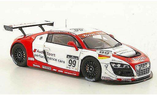 Audi R8 lms 1/43 Spark No.99 Sport Performance Cars Basseng / Haase / Stippler 24h Spa 2011 coche miniatura