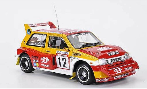 MG Metro 6R4 1/18 Ottomobile No.12 33 export D.Auriol/B.Occelli Rally Frankreich 1986 coche miniatura