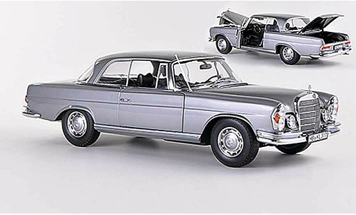 Mercedes 280 1969 1/18 Norev SE Coupe (W111) gris coche miniatura