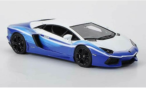 Lamborghini Aventador LP700-4 1/43 Look Smart 'Dreamliner Tribute'' mateblanco/azul coche miniatura