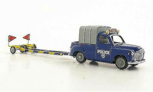 Renault Colorale Base 1/43 CIJ Police avec Anhanger coche miniatura